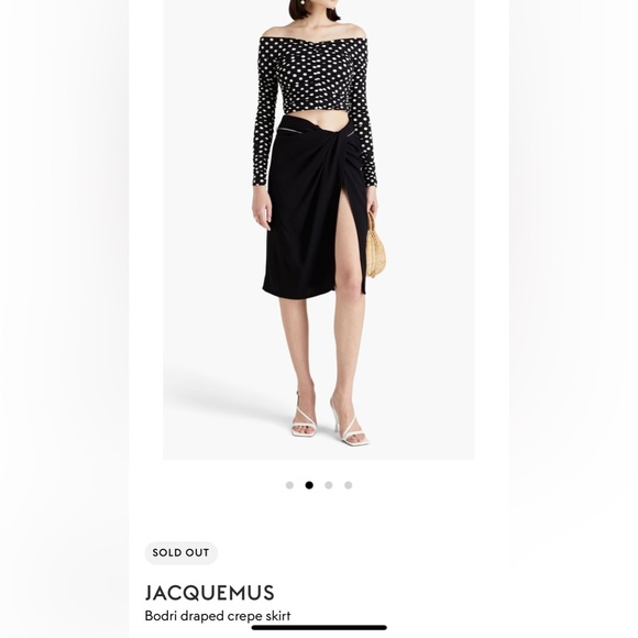 Jacquemus Dresses & Skirts - Jacquemus Bodri draped crepe skirt
